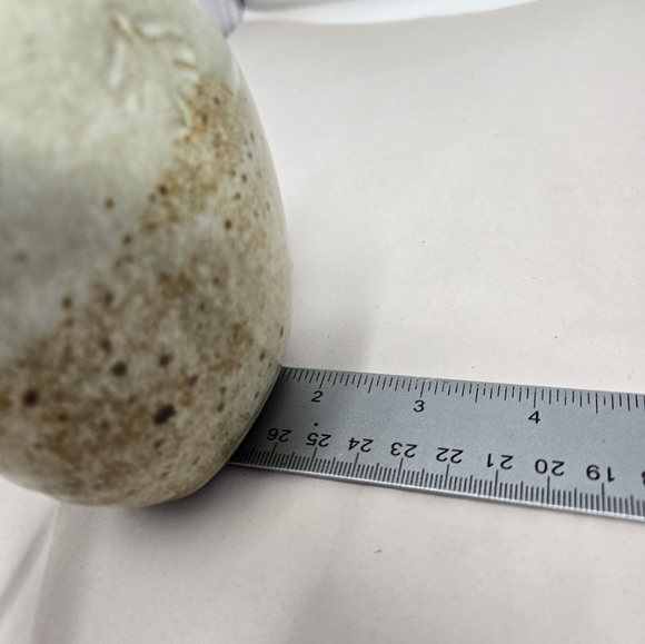 Pottery Handmade Vintage Japenese Small & Medium Vases Tan-leather Tie & Green - Picture 12 of 12